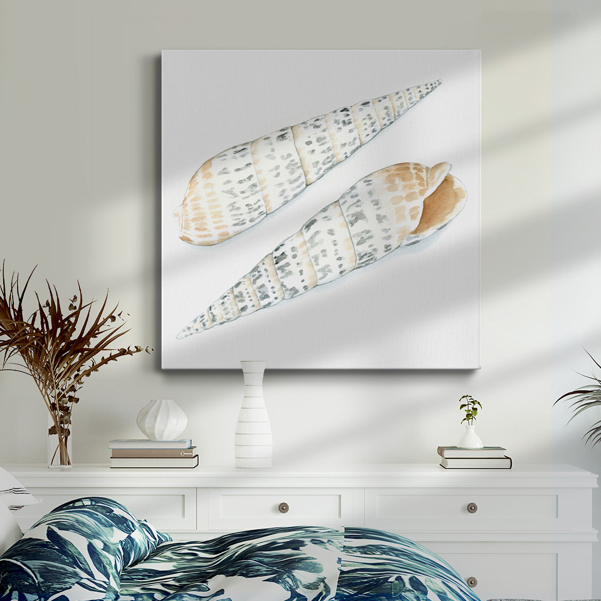 Watercolor Shells IX-Premium Gallery Wrapped Canvas - Ready to Hang