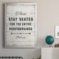 Please Stay Seated - Modern Framed Canvas Print
