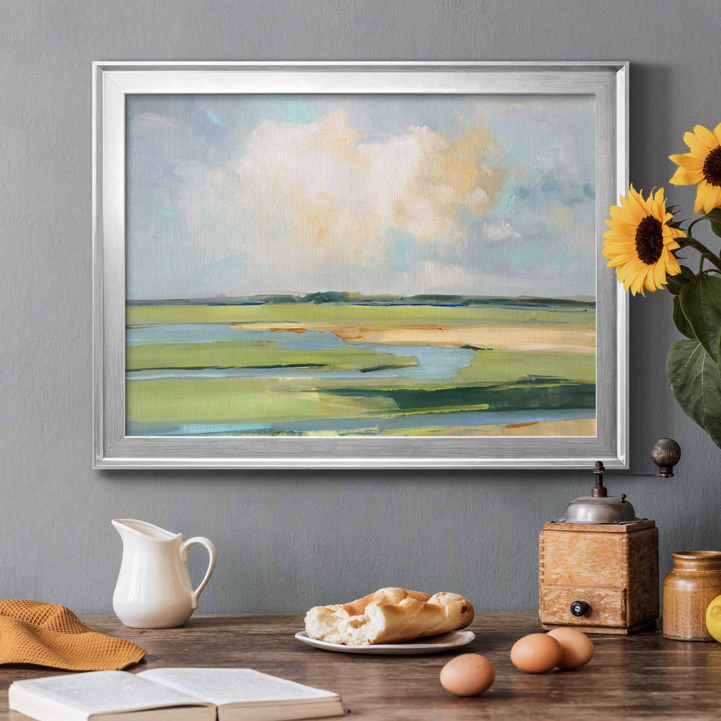 Pastel Horizon II Premium Classic Framed Canvas - Ready to Hang