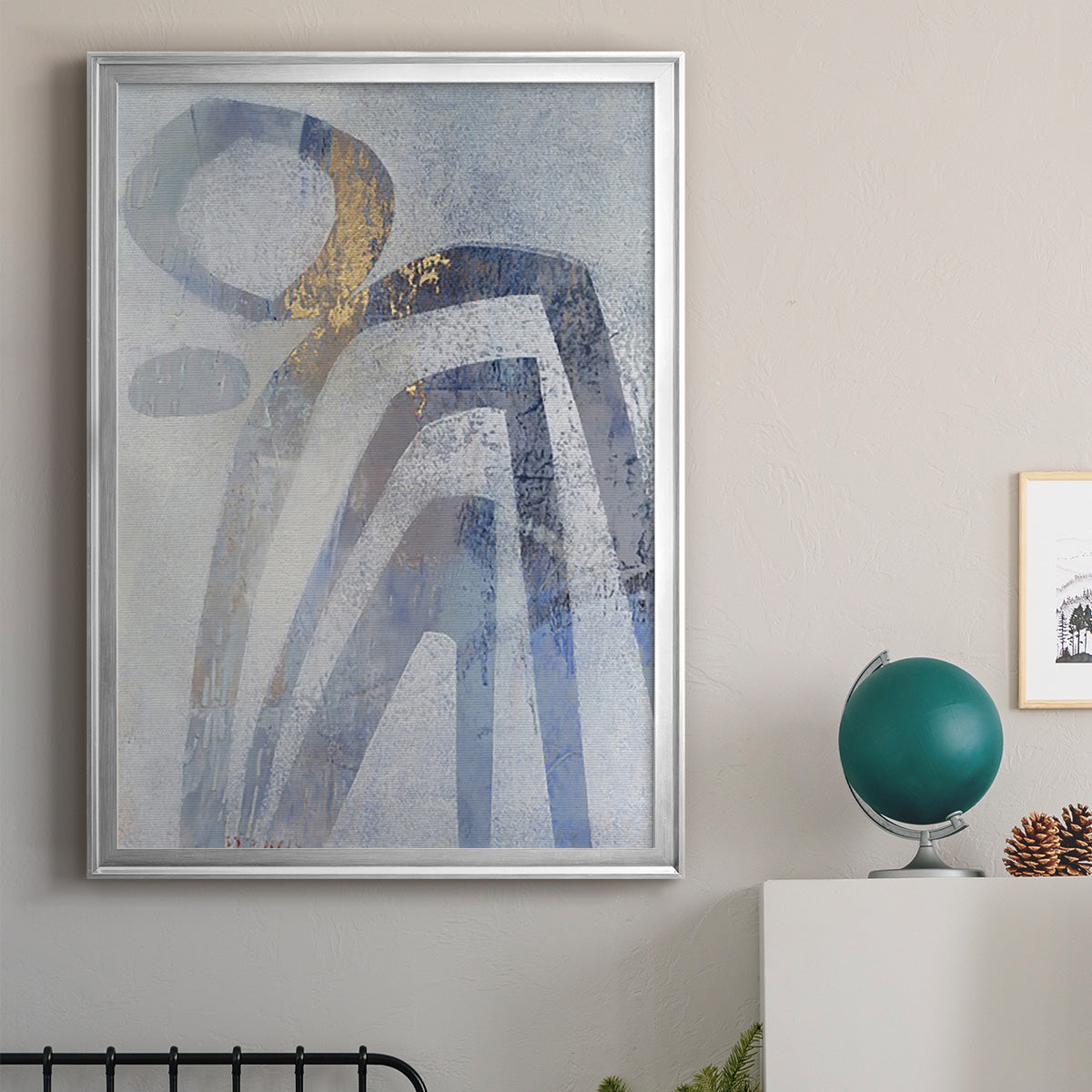 Linx IV - Modern Framed Canvas Print