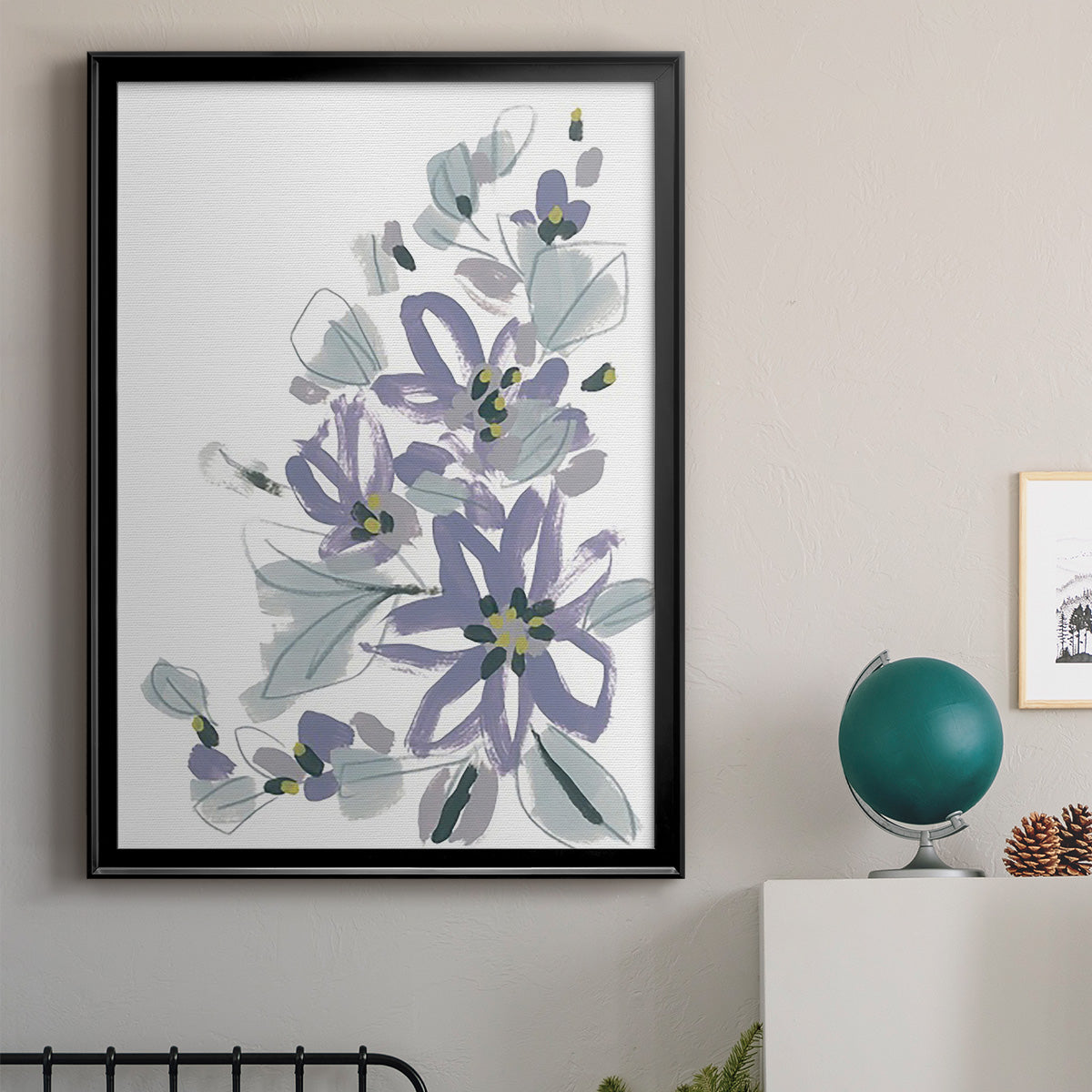 Periwinkle Patch IV - Modern Framed Canvas Print