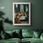 Classical historical painting of Alexander the Great by Donato Creti in an ornate weathered white frame displayed in a dark-toned interior setting.