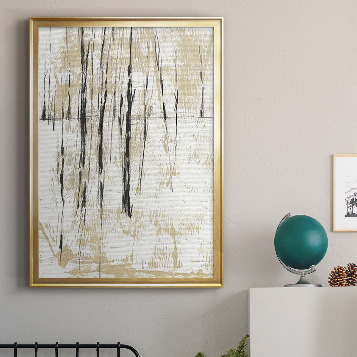 Gilded Forest II - Modern Framed Canvas Print