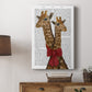 Giraffes and Bow Premium Gallery Wrapped Canvas - Ready to Hang