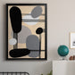 Interconnected Shapes I - Modern Framed Canvas Print