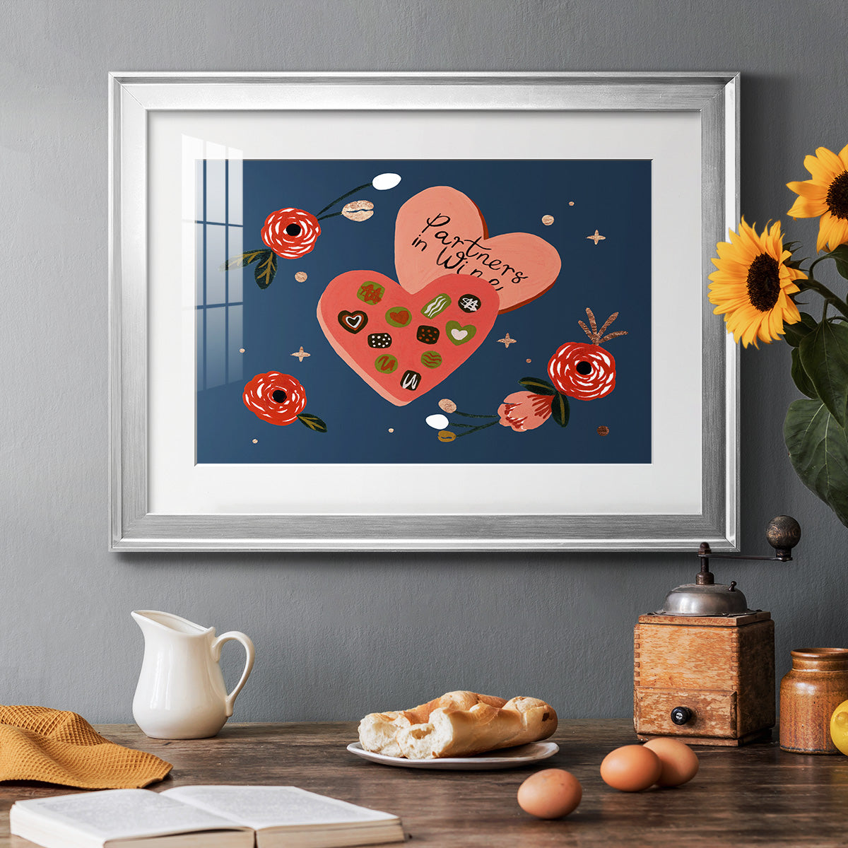 Happy Galentine I Premium Framed Print - Ready to Hang