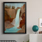 Turquoise Falls II - Modern Framed Canvas Print