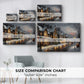 Night of Amber Icicles - Canvas Art Print