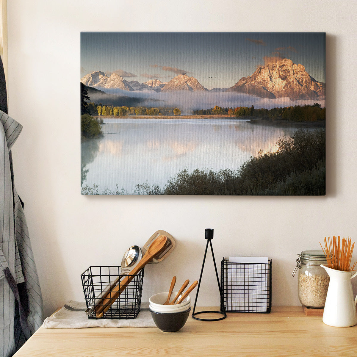 Snake River Fog Premium Gallery Wrapped Canvas - Ready to Hang