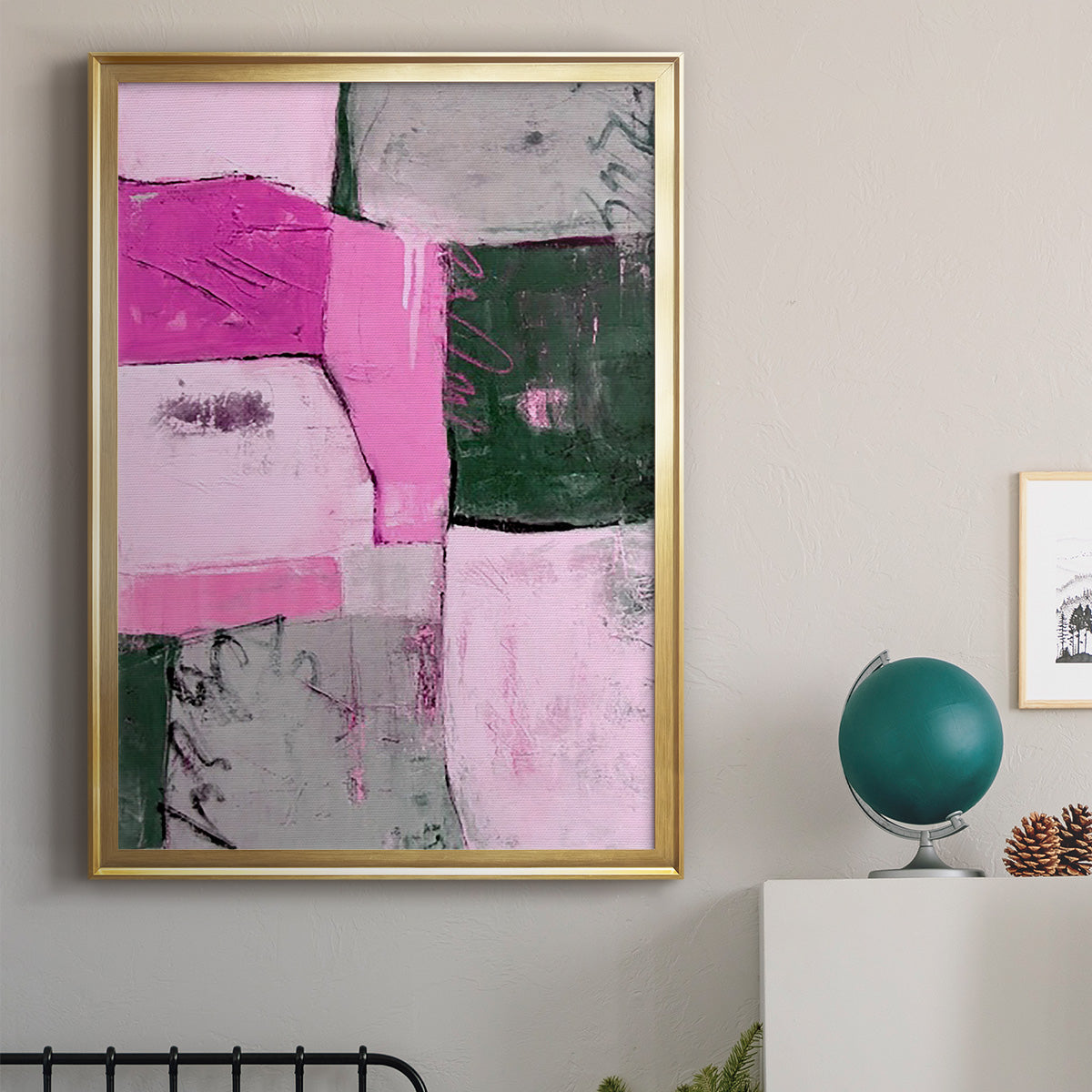 Party Mixer II - Modern Framed Canvas Print