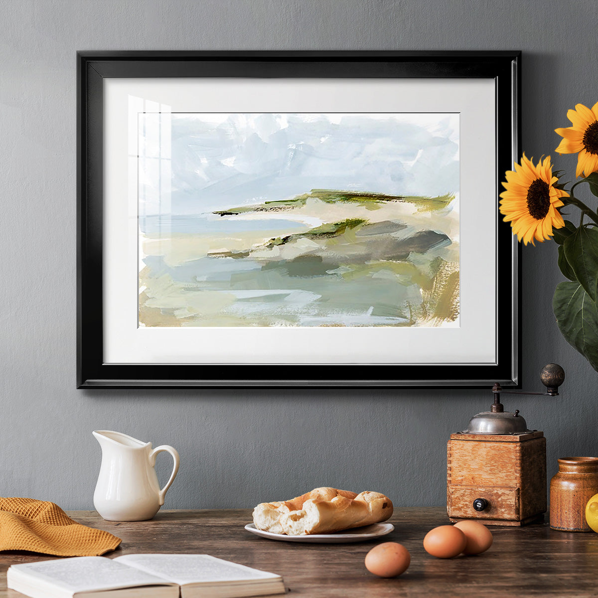 Sea Cove Impression I - Modern Framed Art Print