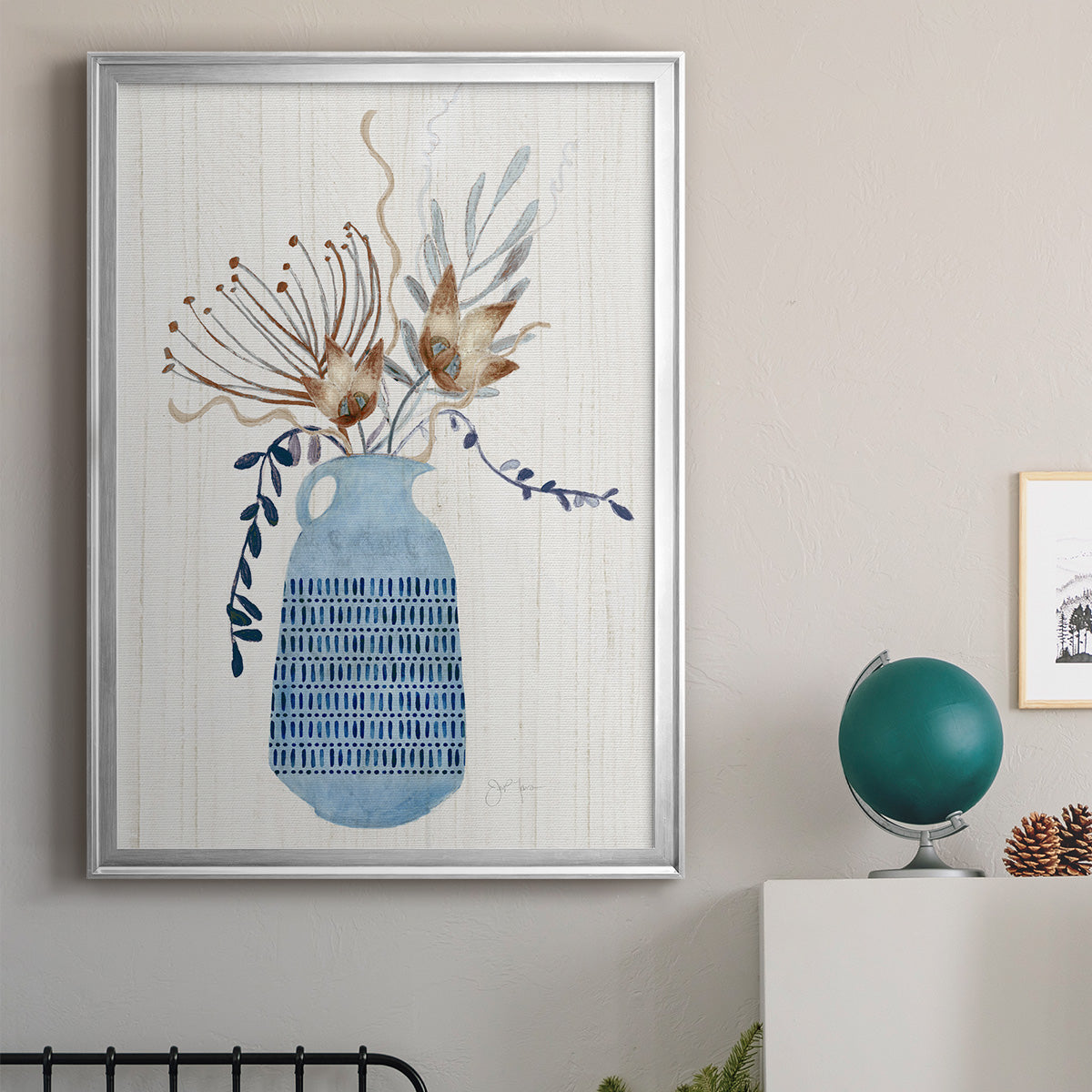 Boho Arrangement I - Modern Framed Canvas Print