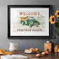Pumpkin Patch - Modern Framed Art Print