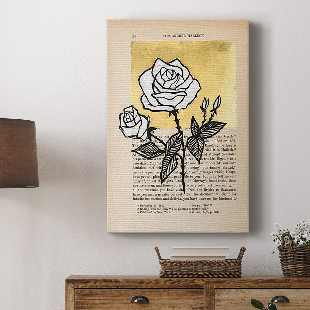 Floral Diary II - Canvas Art Print