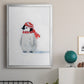 Penguin Play II - Modern Framed Canvas Print