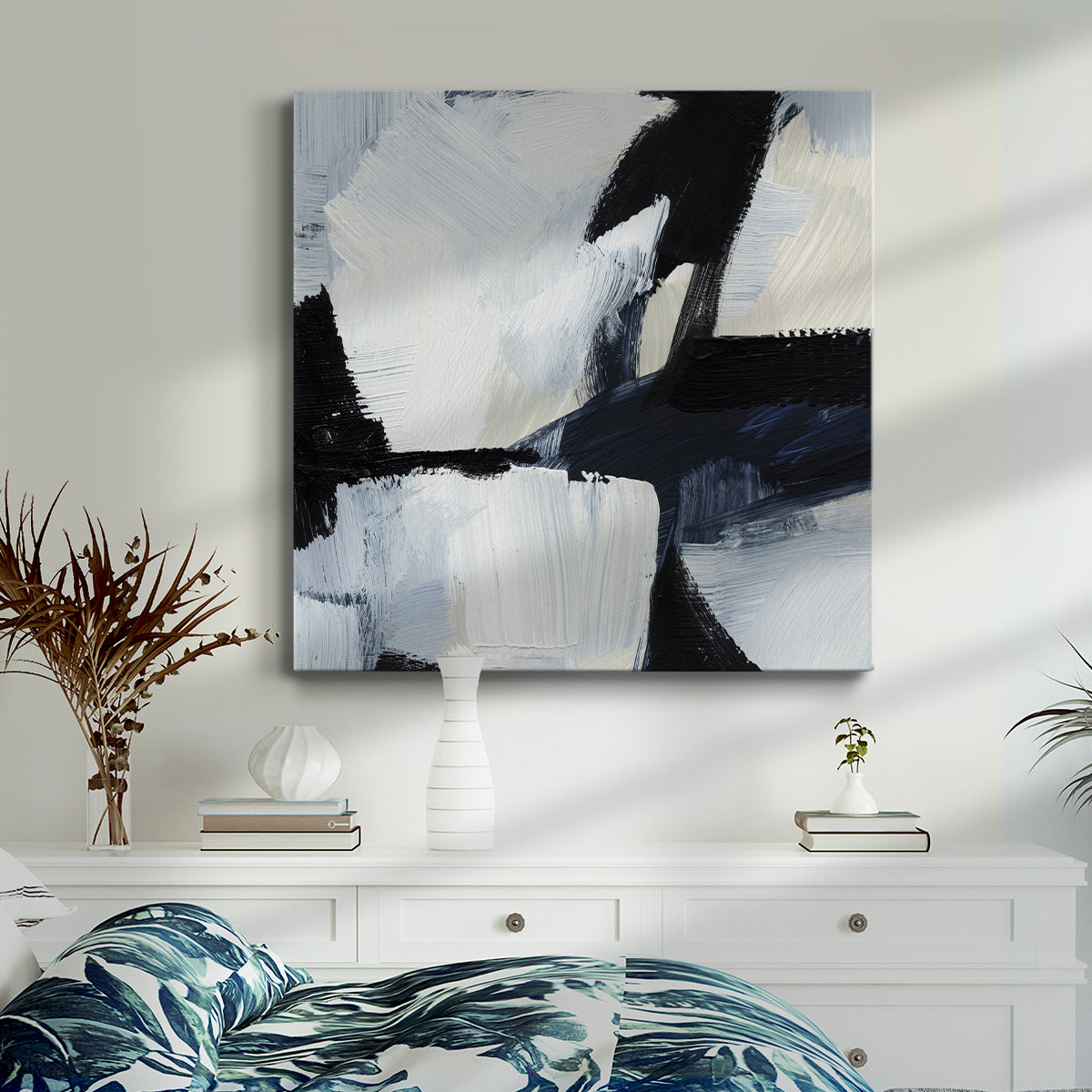 Expressive Monochrome IV - Canvas Art Print