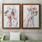 Sitting Dog III - Premium Framed Canvas 2 Piece Set - Ready to Hang