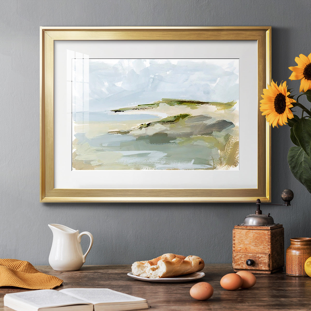 Sea Cove Impression I - Modern Framed Art Print
