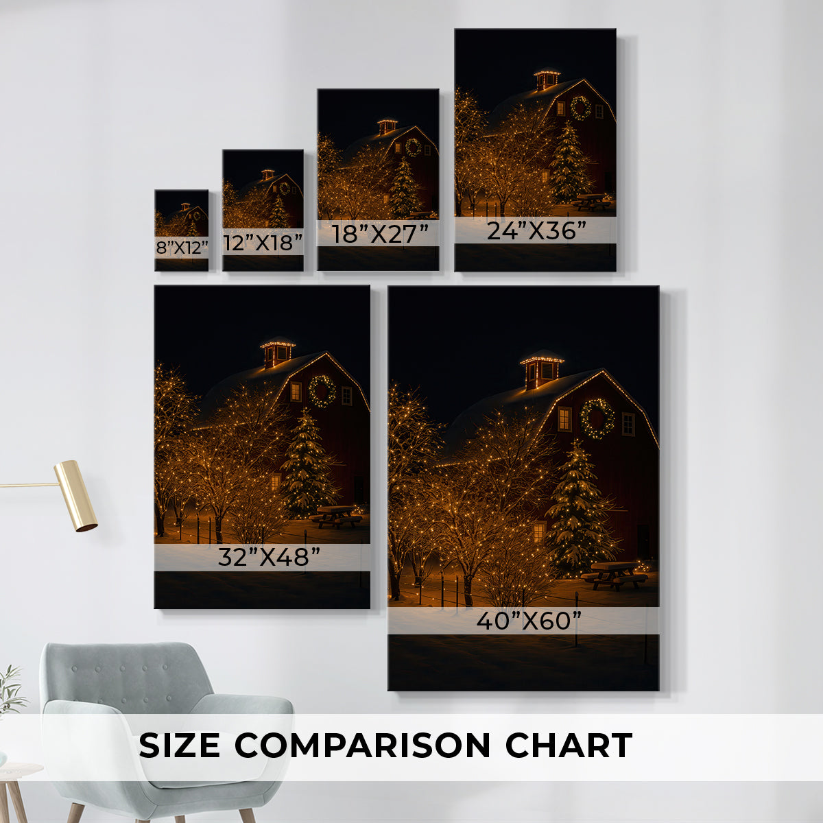 Warm Lantern Star at Dusk - Canvas Art Print