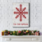 Tis the Season Snowflake - Canvas Art Print