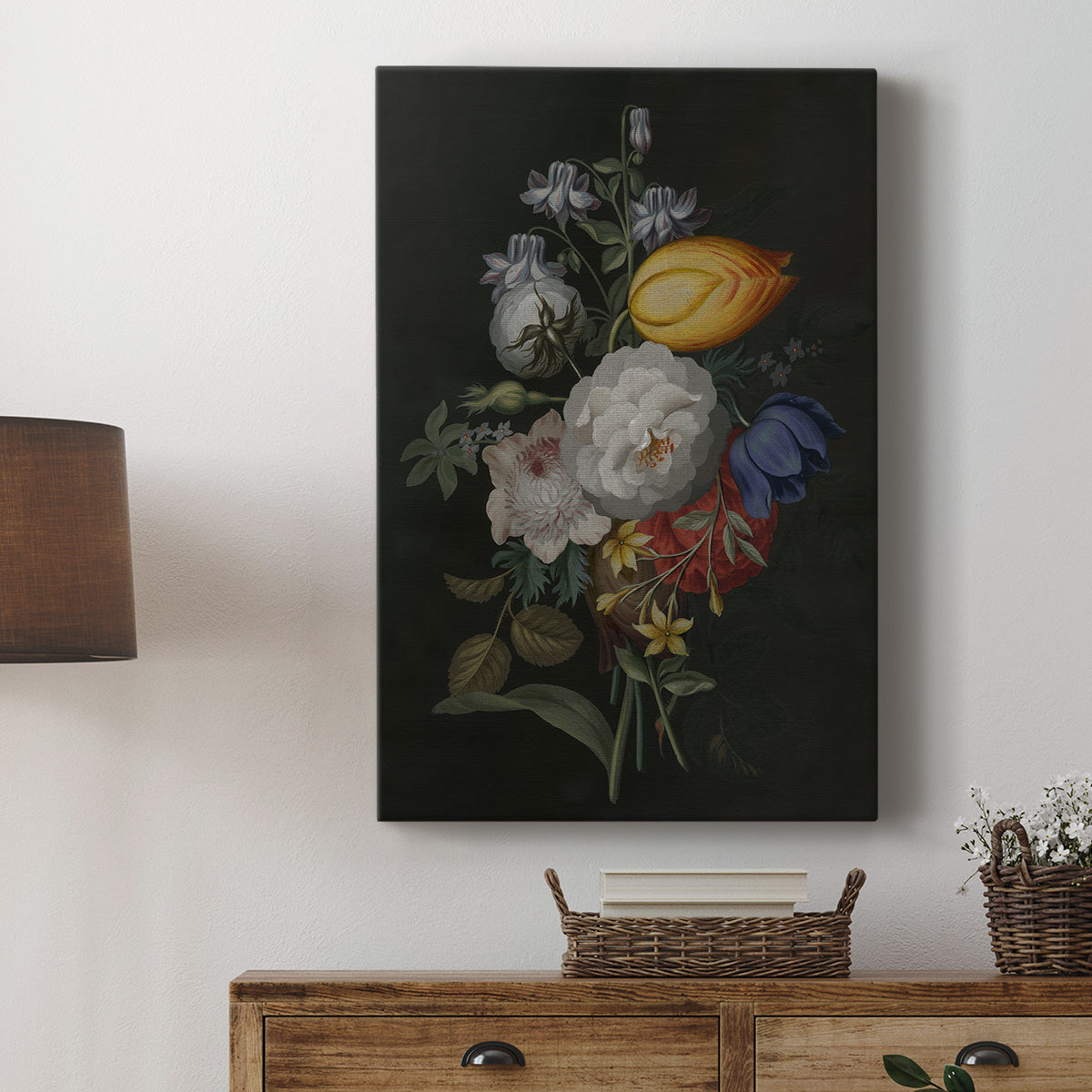 Dramatic Bouquet III Premium Gallery Wrapped Canvas - Ready to Hang