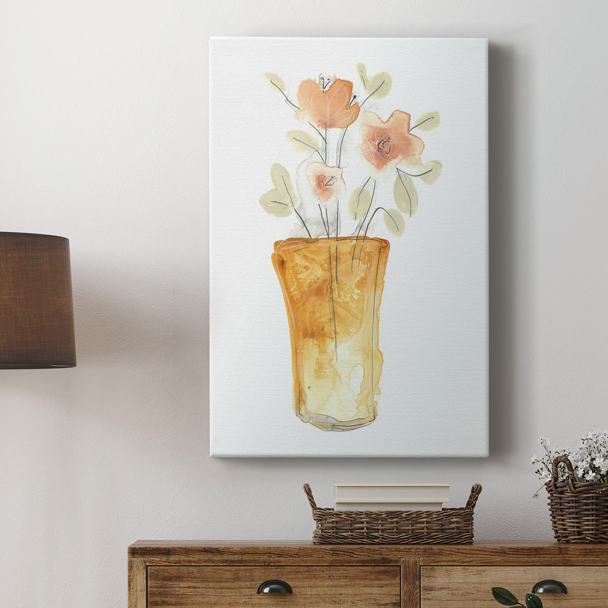 Blossom Pop Study I Premium Gallery Wrapped Canvas - Ready to Hang