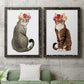 Flower Crown Cats I - Premium Framed Canvas 2 Piece Set - Ready to Hang