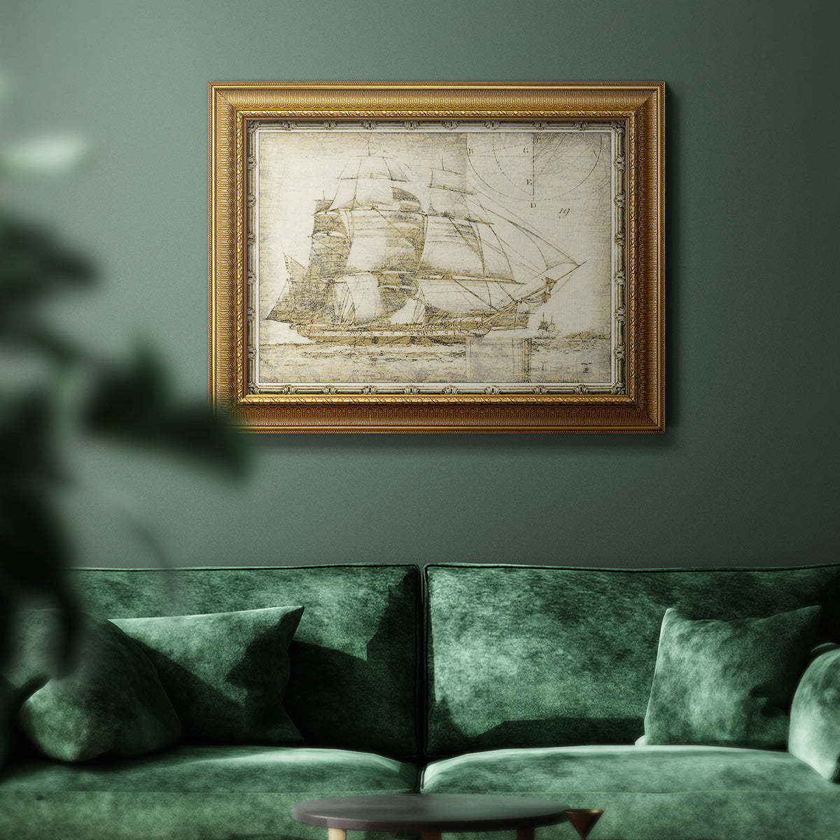 Ghost Ship I Premium Framed Canvas- Ready to Hang