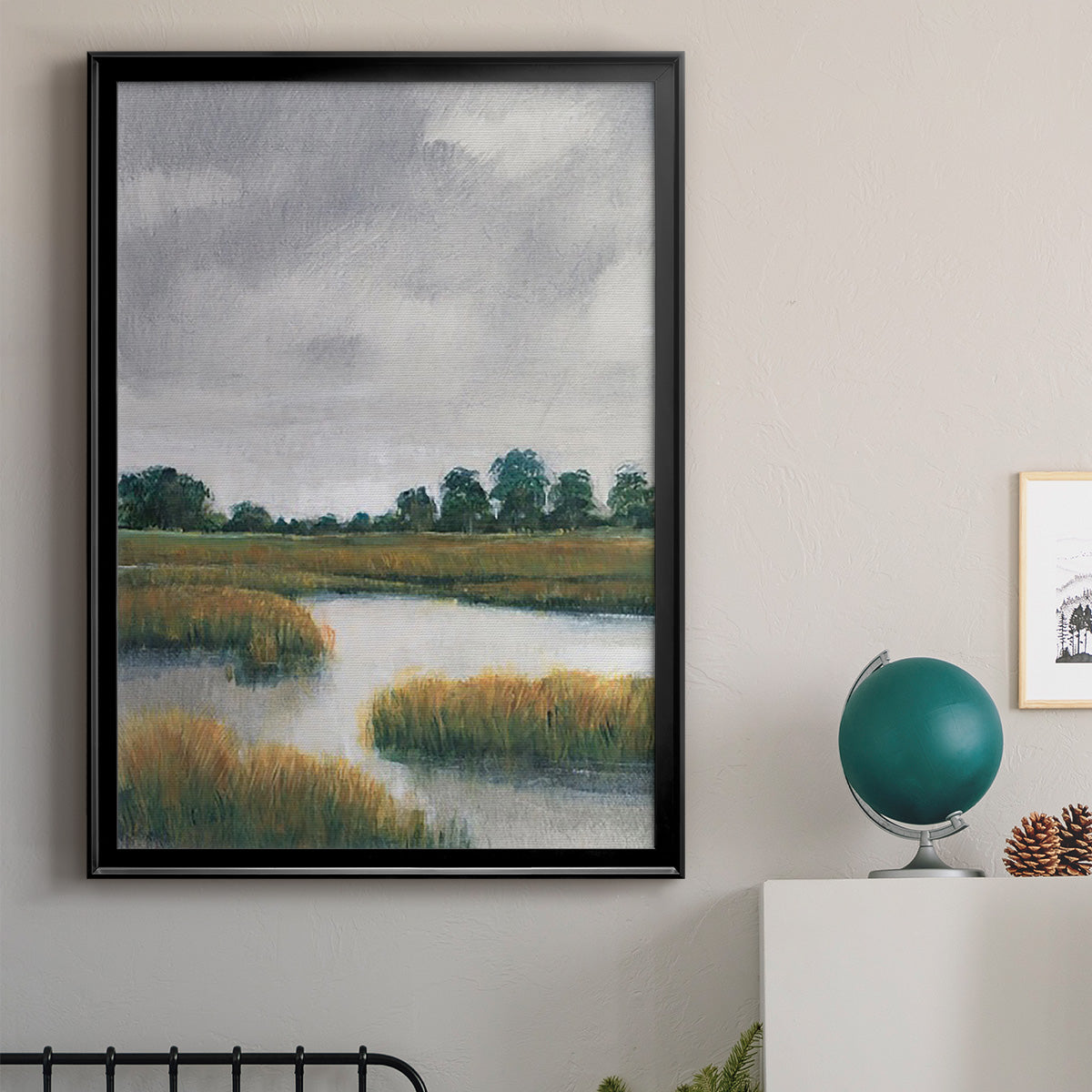 Salt Marshes II - Modern Framed Canvas Print