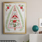 Christmas Folk Tree - Modern Framed Canvas Print