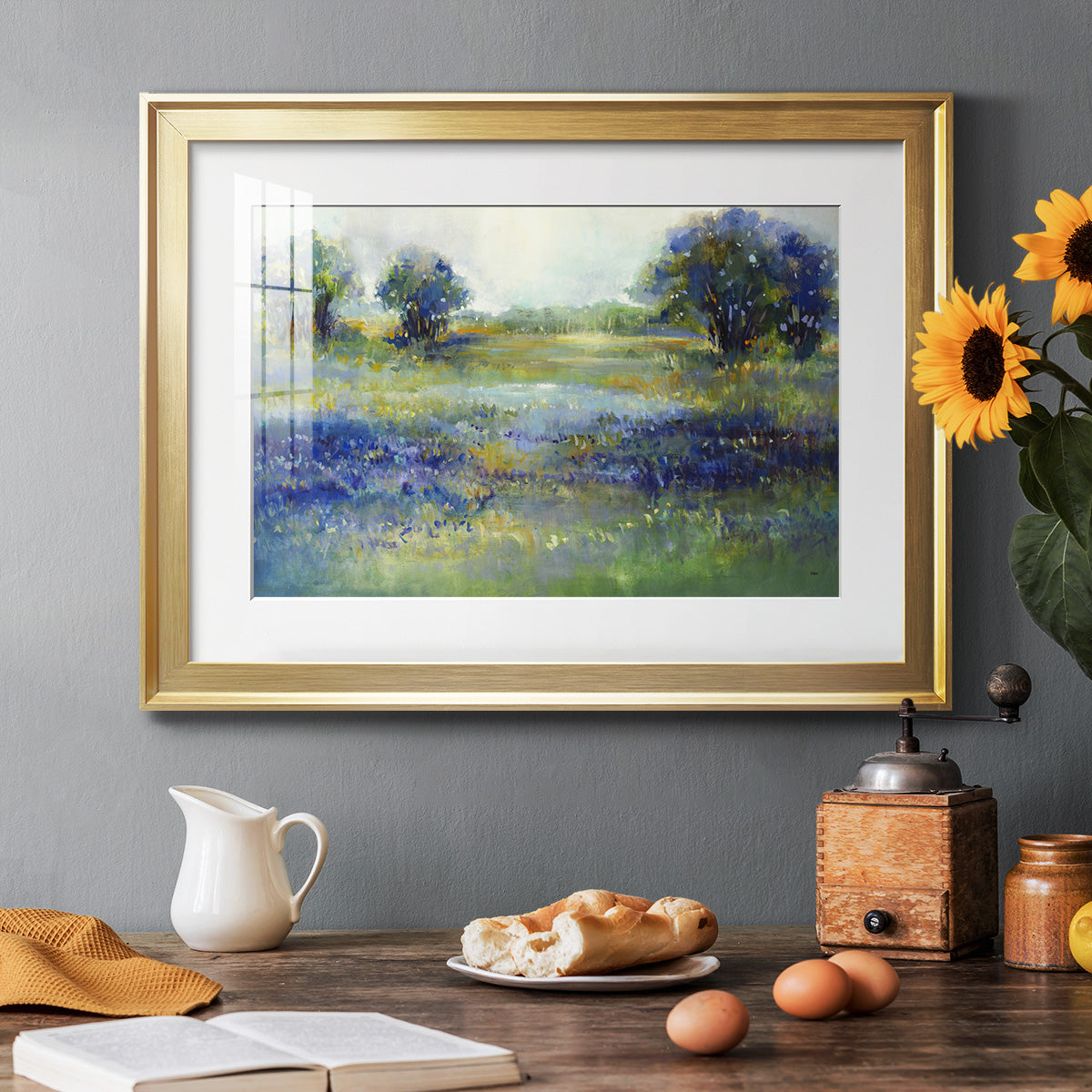 Wildflower View Premium Framed Print - Ready to Hang