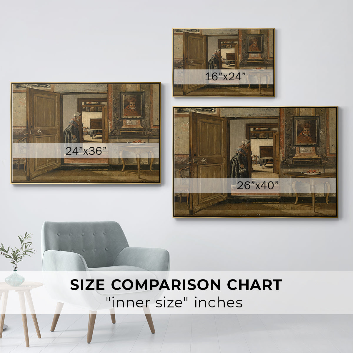 Interior of the Terninck Institution in Antwerp, 1884 - Floater Framed Canvas Print