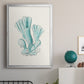 Antique Coastal Coral XI - Modern Framed Canvas Print