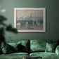 Waterloo Bridge, Gray Day - Ornate Framed Canvas Print
