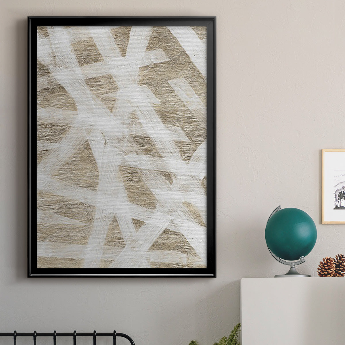 Splinters - Modern Framed Canvas Print