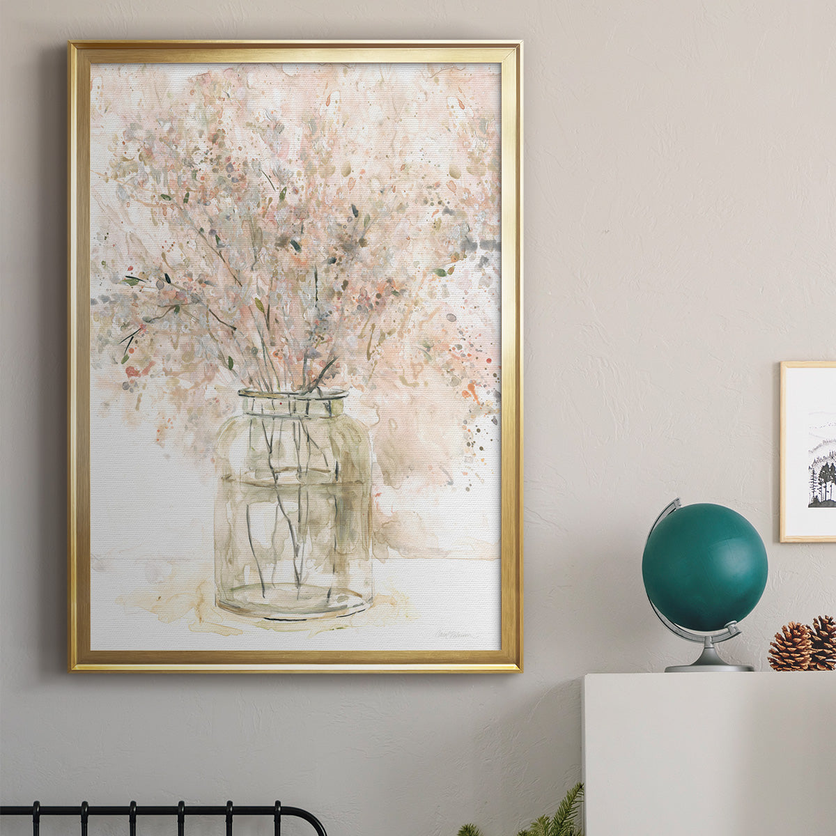 Delicate Arrangement II - Modern Framed Canvas Print