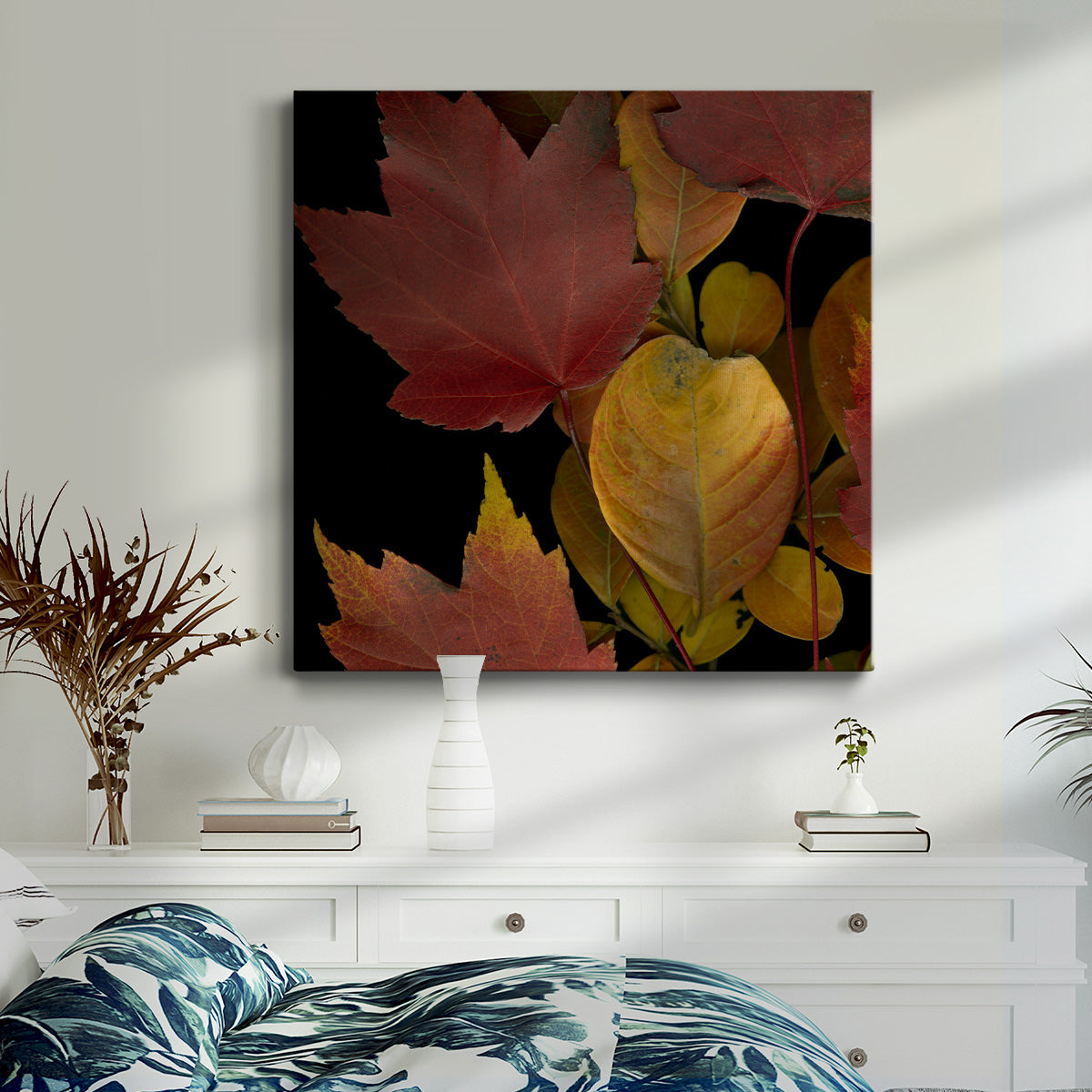 Small Vivid Leaves IV (ST) - Canvas Art Print