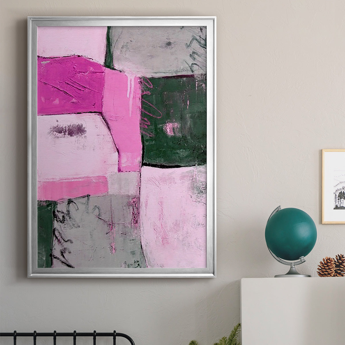 Party Mixer II - Modern Framed Canvas Print