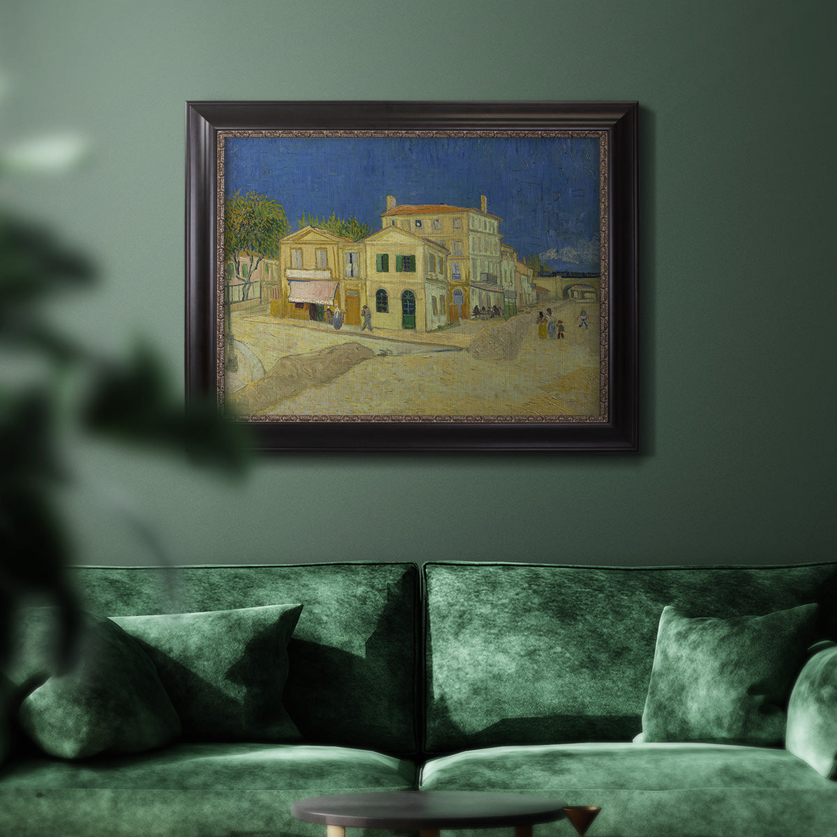 The Yellow House - Ornate Framed Canvas Print