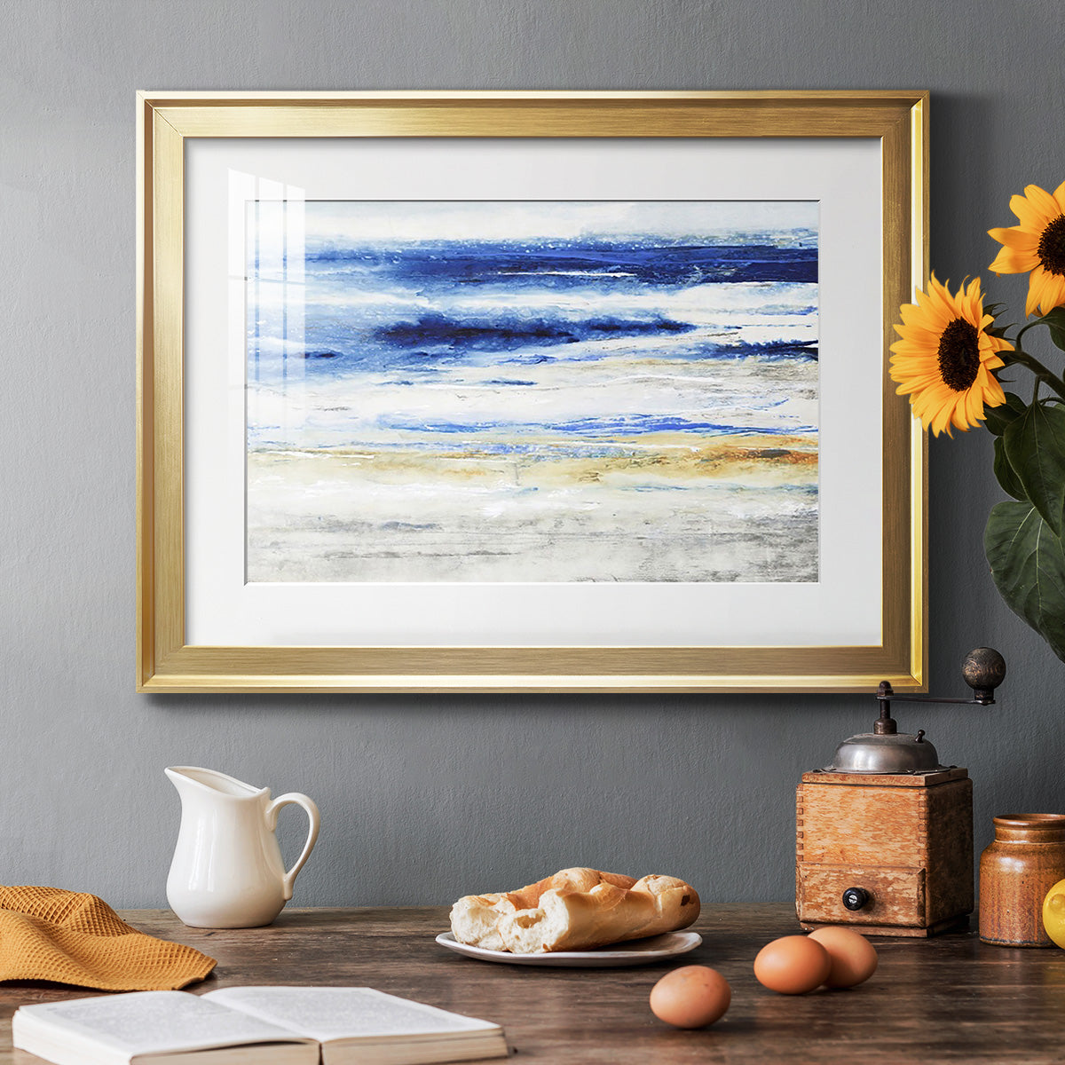 Choppy Seas I - Modern Framed Art Print