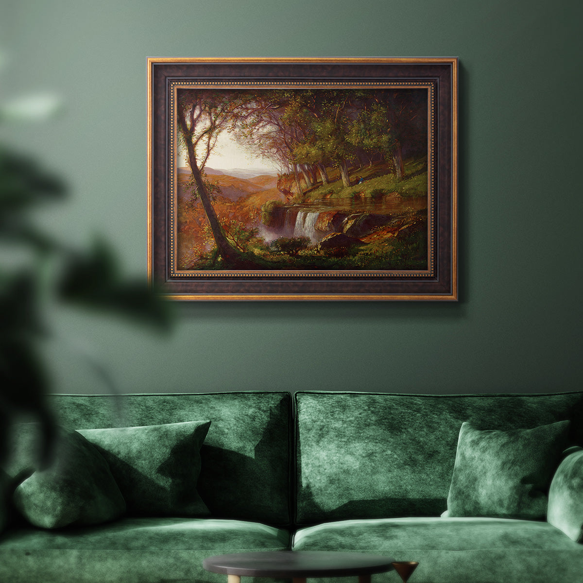 Falling Spring - Ornate Framed Canvas Print