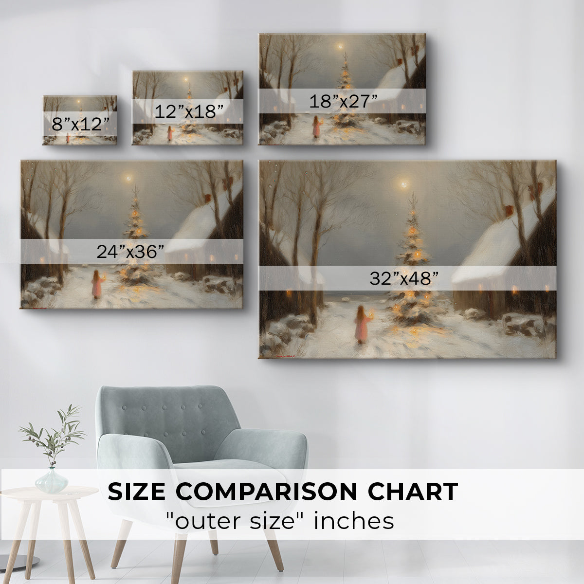 Candle of Warm Lantern Serenade - Canvas Art Print