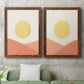 Simple Boho Sun I - Premium Framed Canvas 2 Piece Set - Ready to Hang