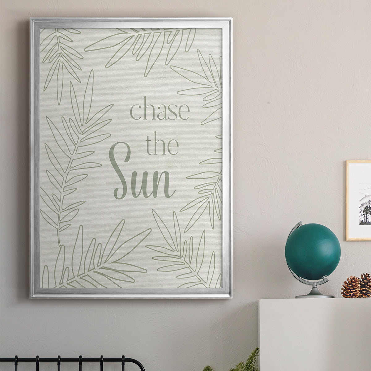 Chase the Sun - Modern Framed Canvas Print