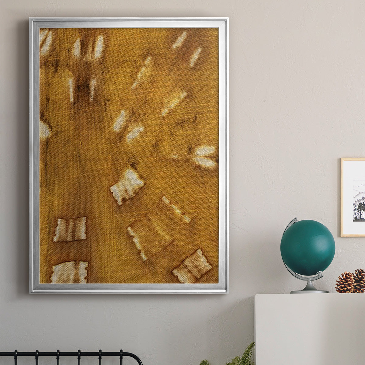 Turmeric Sunrise III - Modern Framed Canvas Print