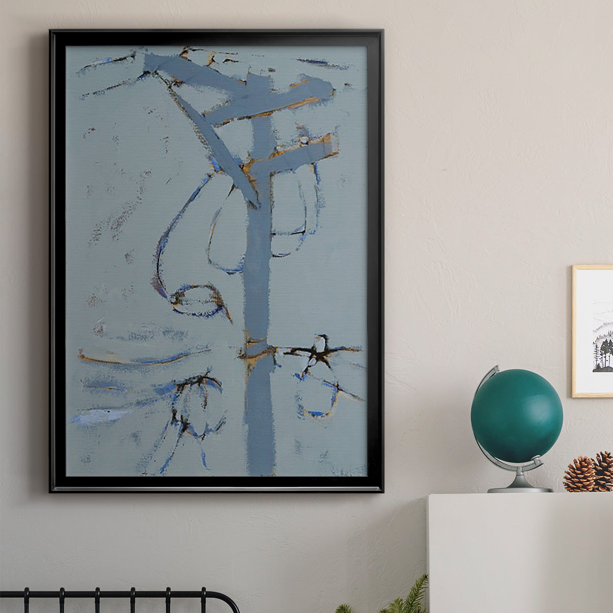 Wires VI - Modern Framed Canvas Print