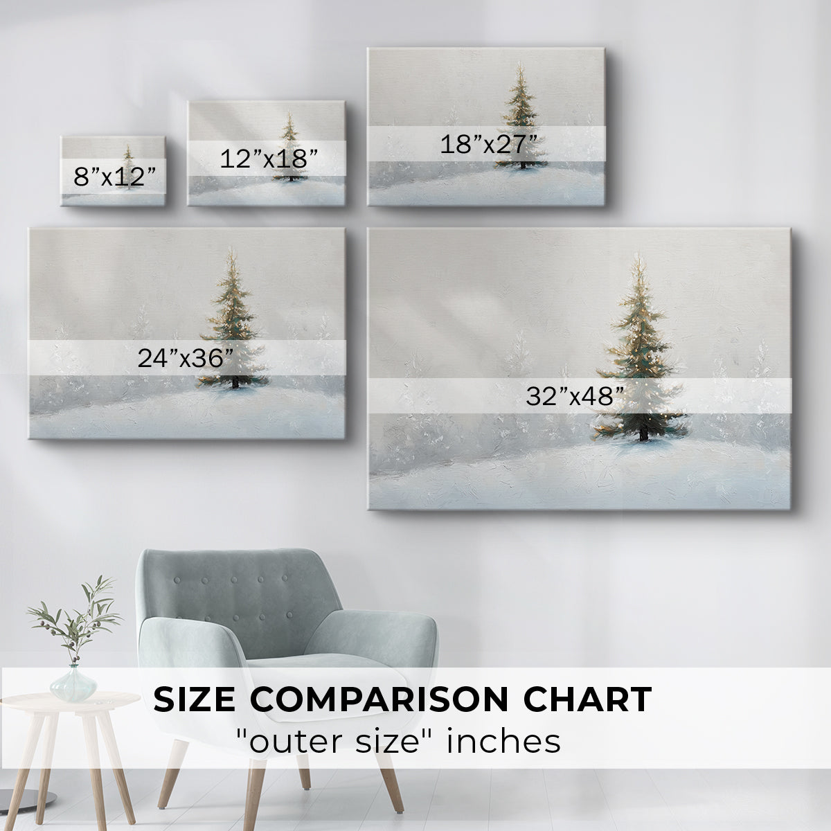 Sleigh of Frostlit Silence - Canvas Art Print