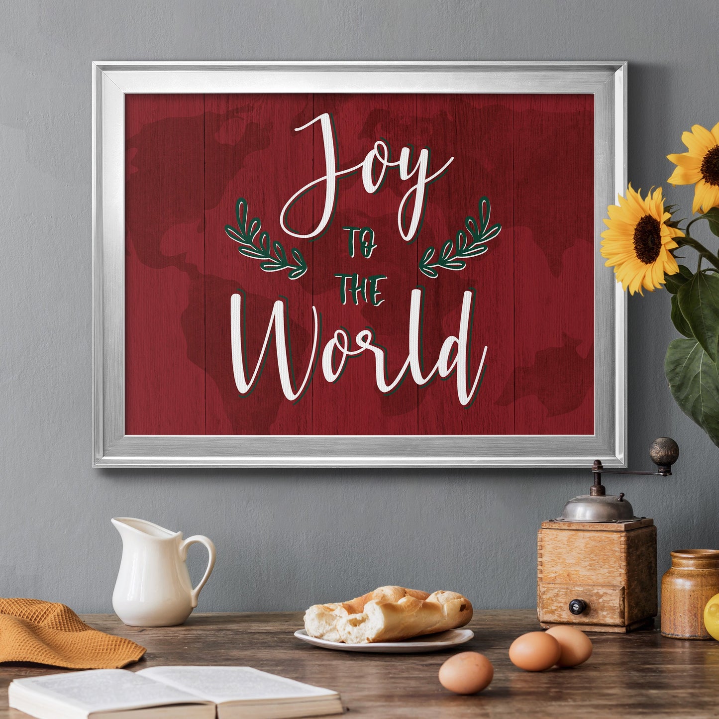 Joy to the World Premium Classic Framed Canvas - Ready to Hang