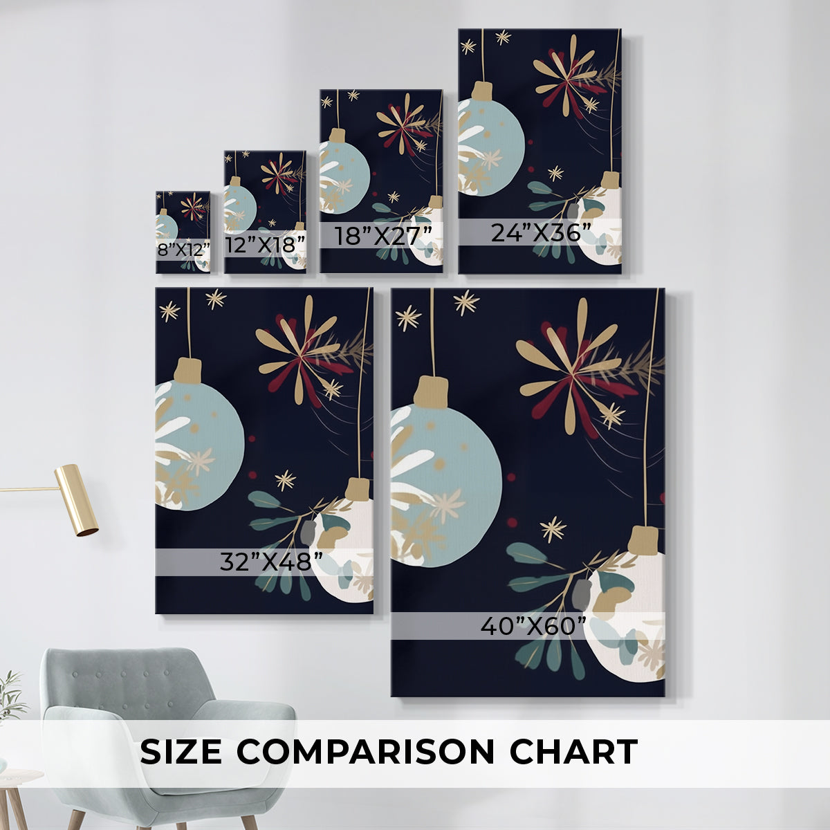 Midnight of Pale Winter Fir - Canvas Art Print