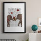 Elephant Bouquet, Portrait - Modern Framed Canvas Print